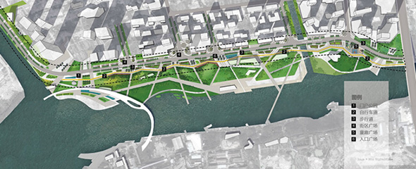奥雅设计中标南通市区“两河两岸”区域城市道路景观项目